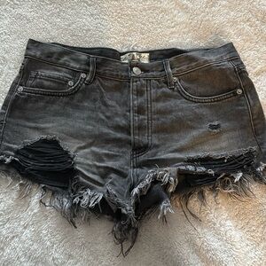 Free People Black Women’s Jean Shorts